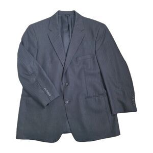 Blazer Mens 42 Blue Pure Wool Super 150's Sport Coat Biella Italy Vented
